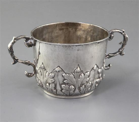 A Charles II silver porringer, 4.5 oz.
